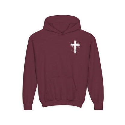 Youth Spray Painted Cross Hoodie