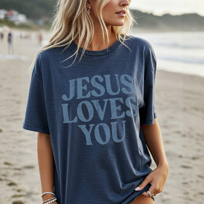 Jesus Loves You Retro Tee