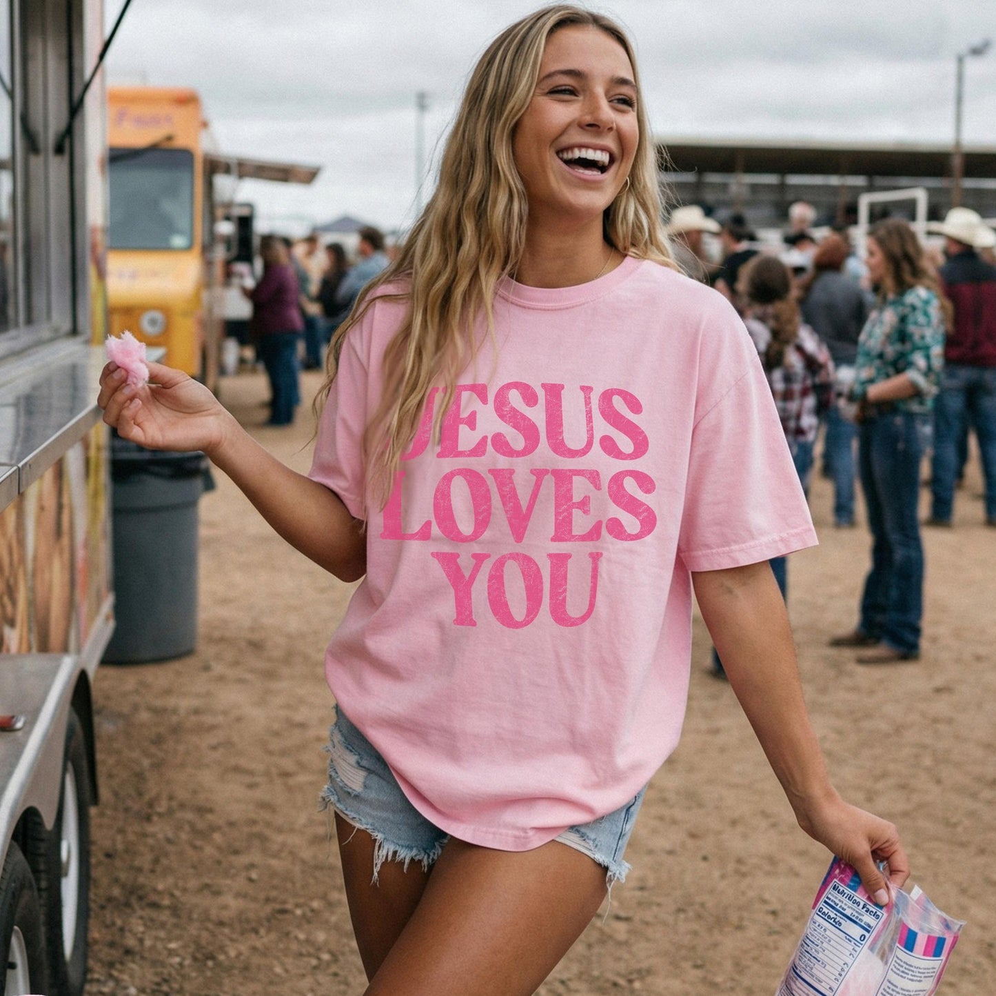 Jesus Loves You Retro Tee