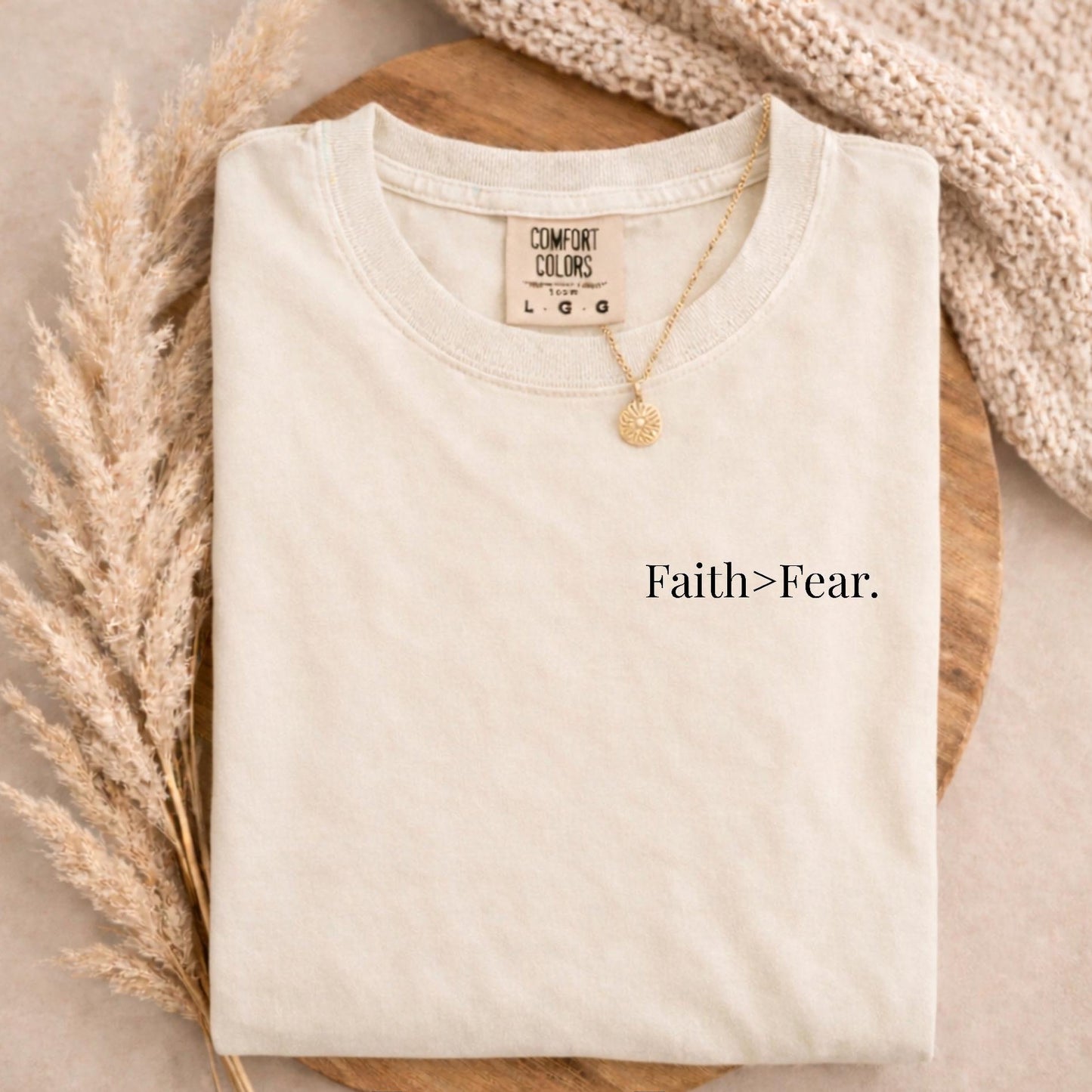 Minimal Faith Over Fear Tee