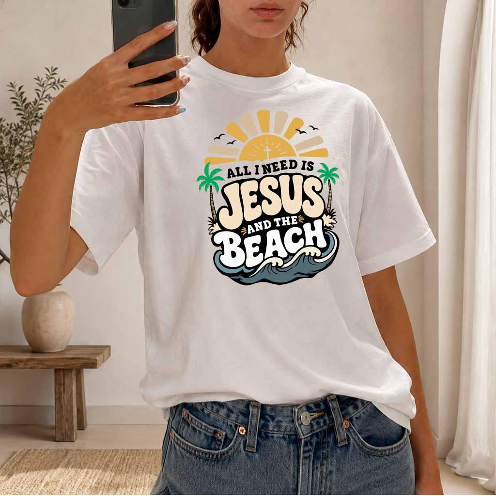 Jesus and Beach Tee