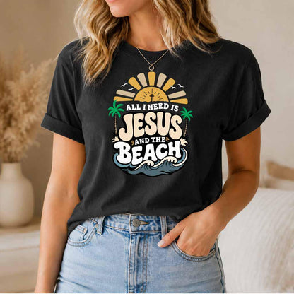Jesus and Beach Tee