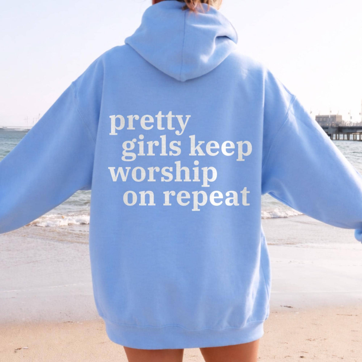 Pretty Girls Worship Hoodie