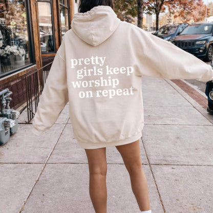 Pretty Girls Worship Hoodie